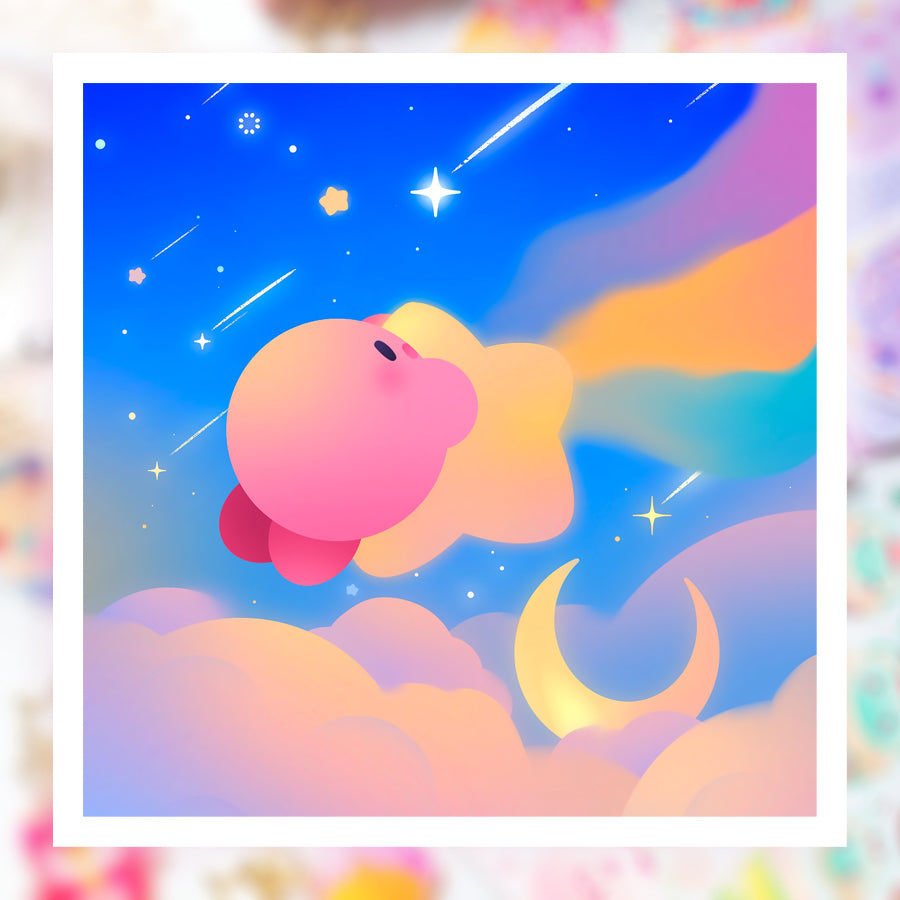 Starry Rainbow  ♡ Kirby Print