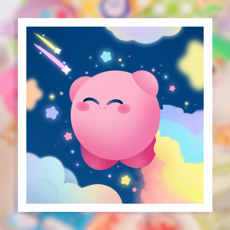 Night Rainbow ♡  Kirby Print