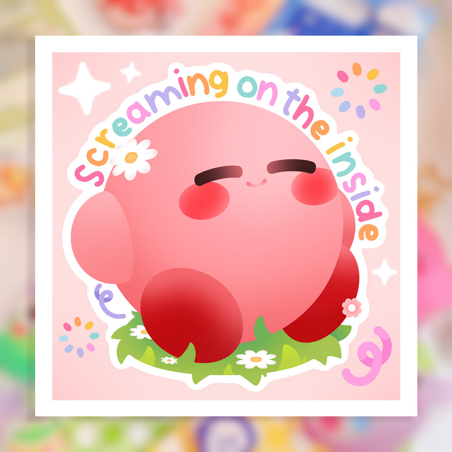 Screaming On The Inside ♡  Kirby Print