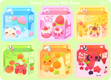 Load image into Gallery viewer, Villager Milk Boxes ♡ Animal Crossing Stickers
