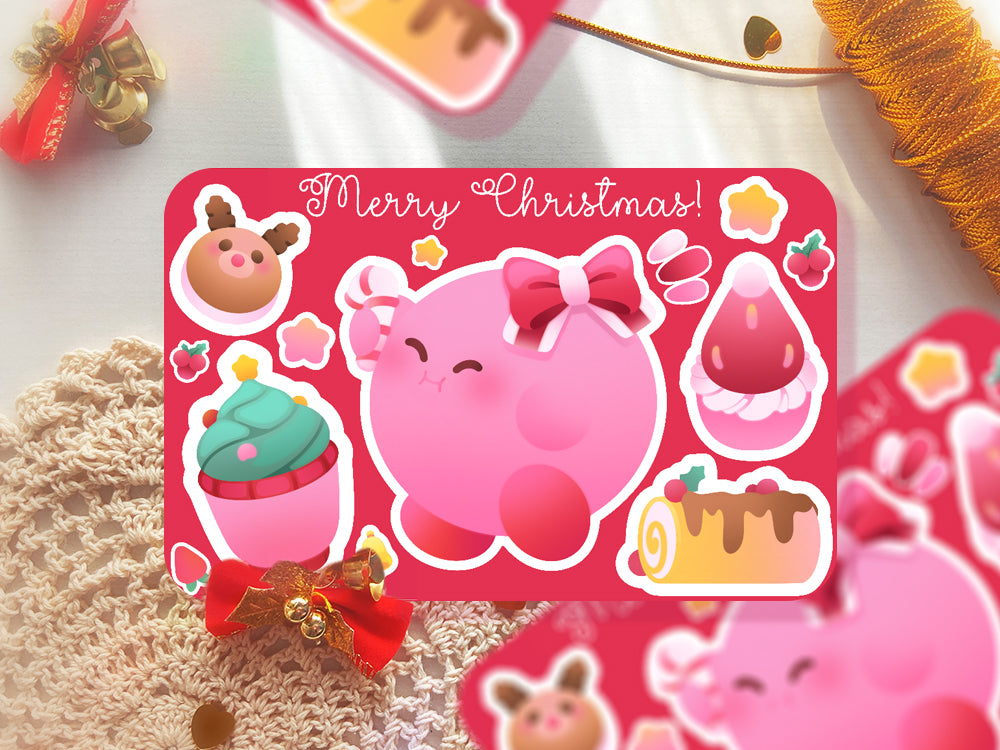 Christmas Poyo ♡ Kirby Stickers