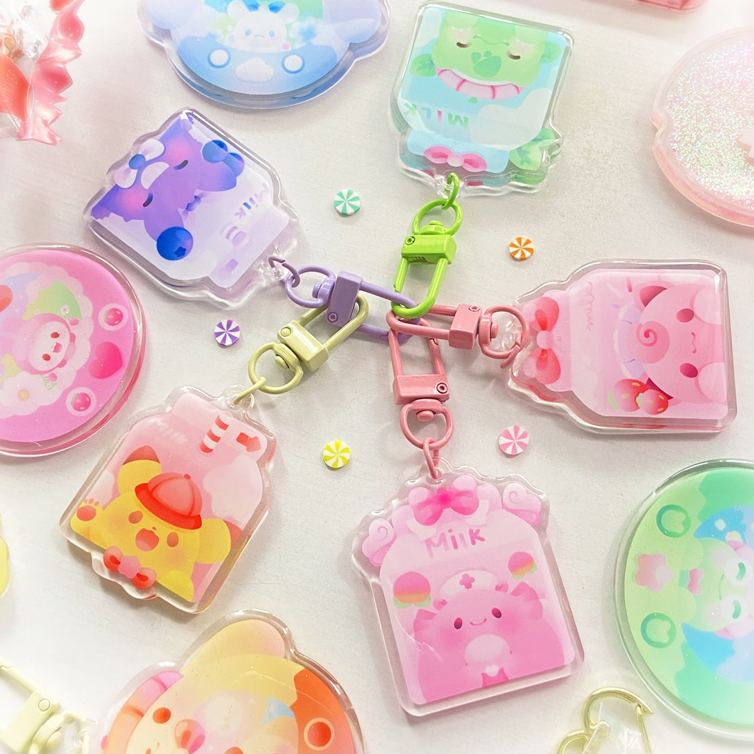 Pokémon Milk Carton ♡ Acrylic Charms Collection