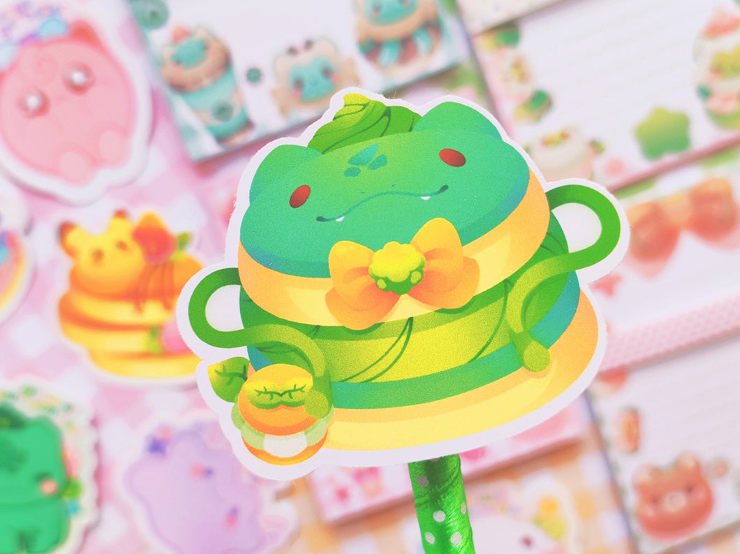 ♡ Bulbasaur Pancake Matte Vinyl Sticker ♡