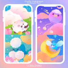 Load image into Gallery viewer, Fluffy Pokémon ♡ Phone Wallpaper Pack
