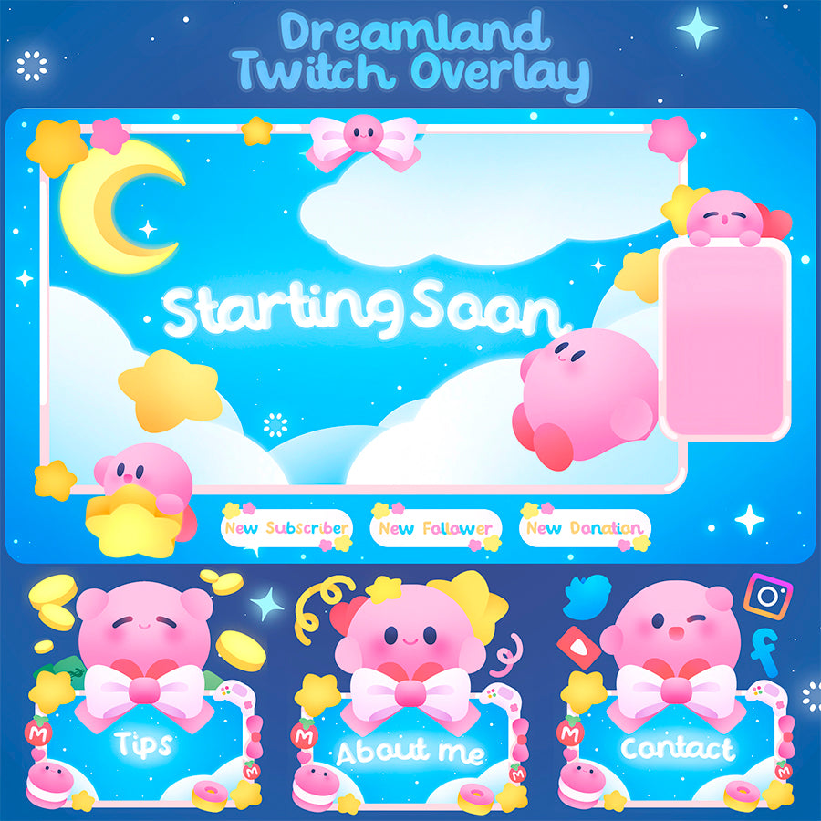 Dreamland Stream Overlay + 6 Panels