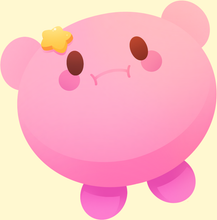 Load image into Gallery viewer, ♡ Large Kirby Glitter Stickers ♡
