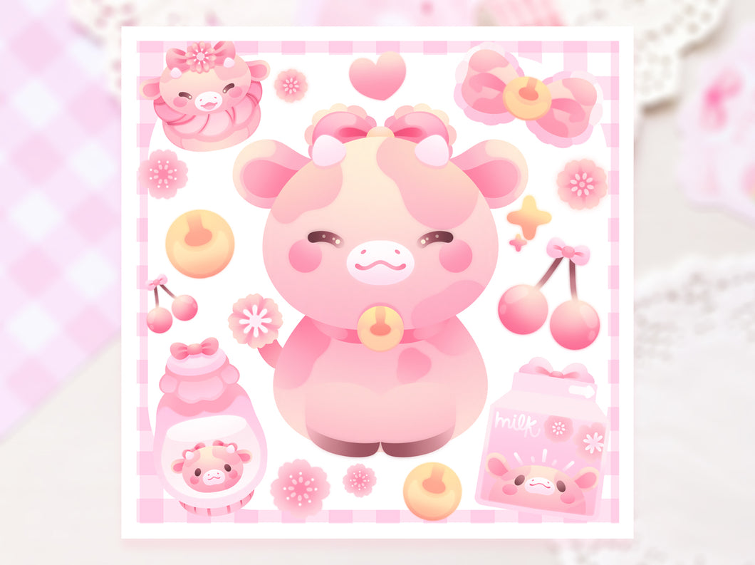 ♡ Sakura Cow Print ♡