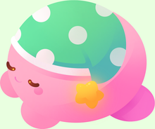 Load image into Gallery viewer, ♡ Large Kirby Glitter Stickers ♡
