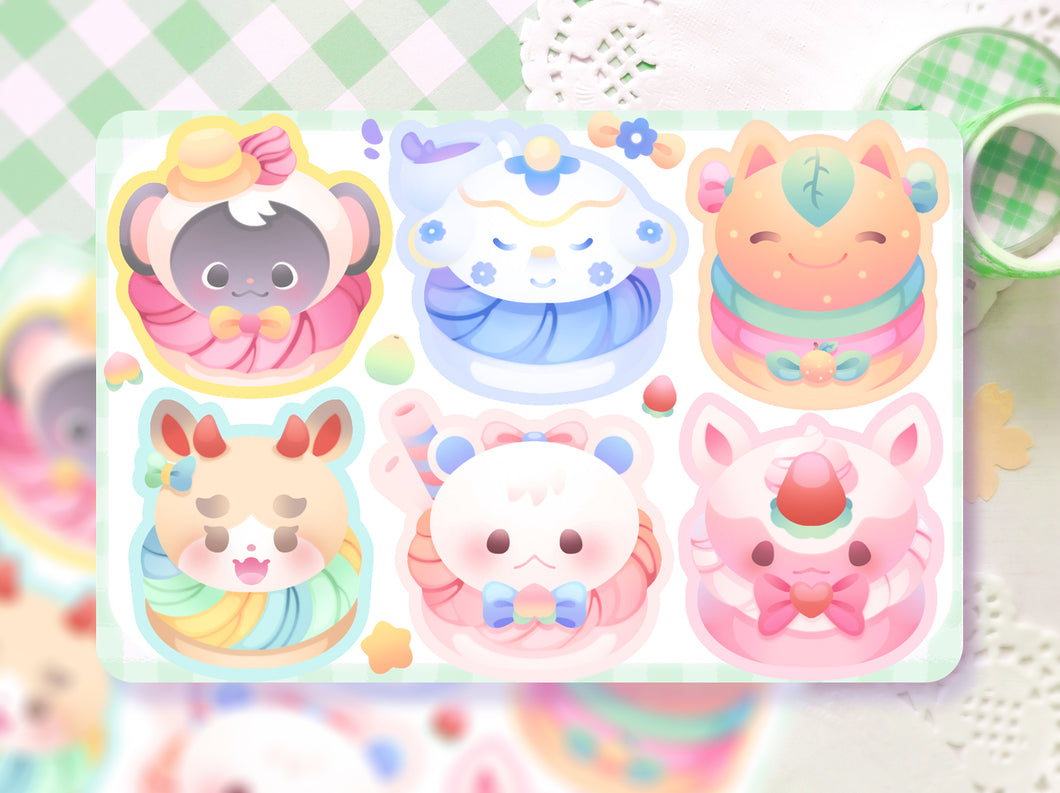 Macarons Set 3 ♡ Animal Crossing Stickers