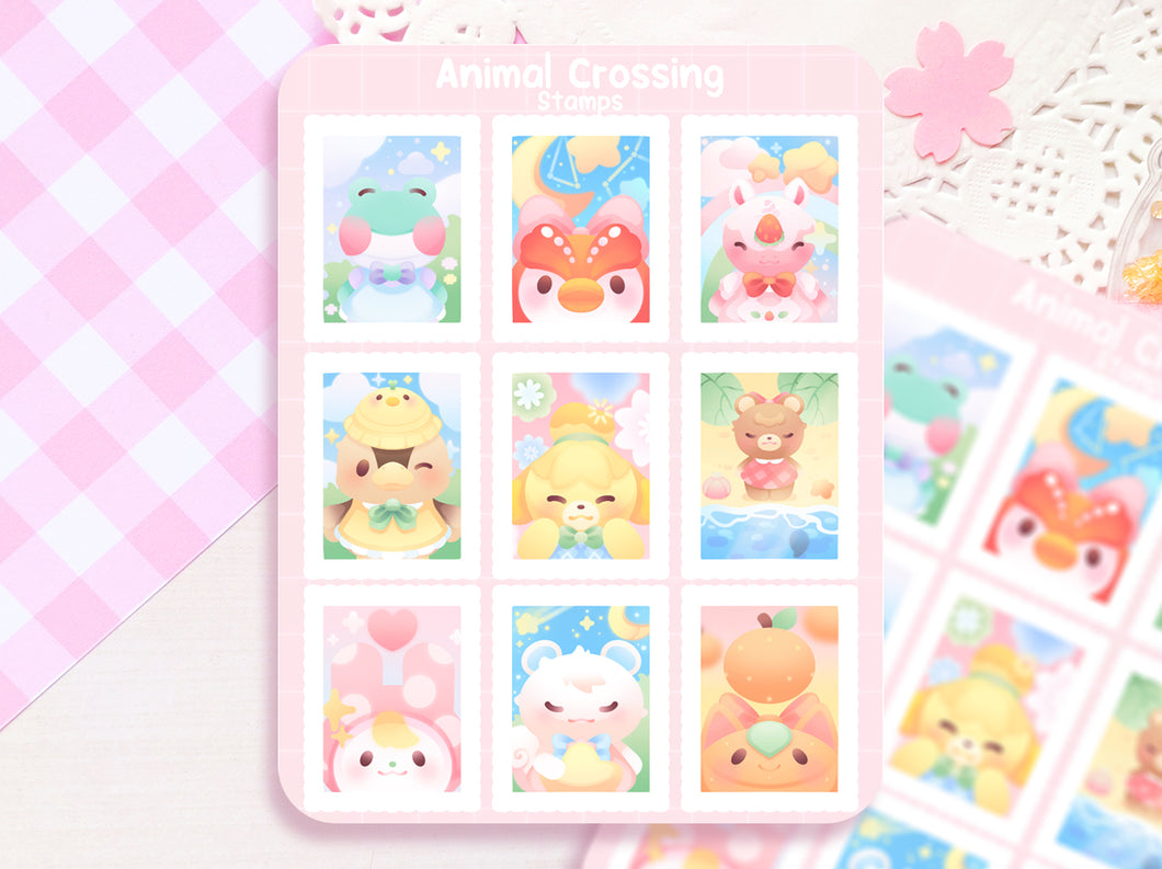 Animal Crossing Stamp Set ♡ Animal Crossing Stickers