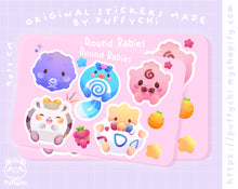 Load image into Gallery viewer, Round Poke Set 2 ♡ Pokémon Stickers
