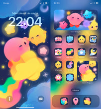 Load image into Gallery viewer, Flying with Lumas ♡ Phone Wallpapers + Widget + Icons
