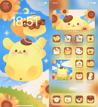 Load image into Gallery viewer, Pudding Dog ♡ Phone Wallpaper + Widgets + Icons
