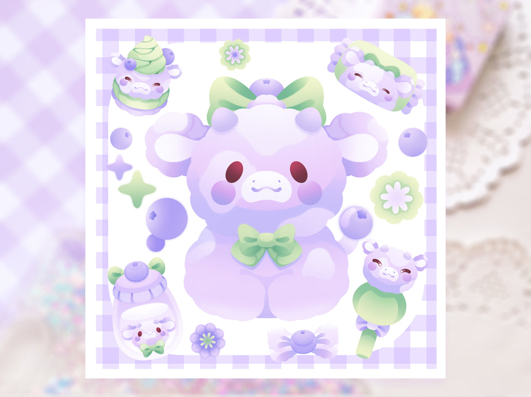 ♡ Lavender Cow Print ♡