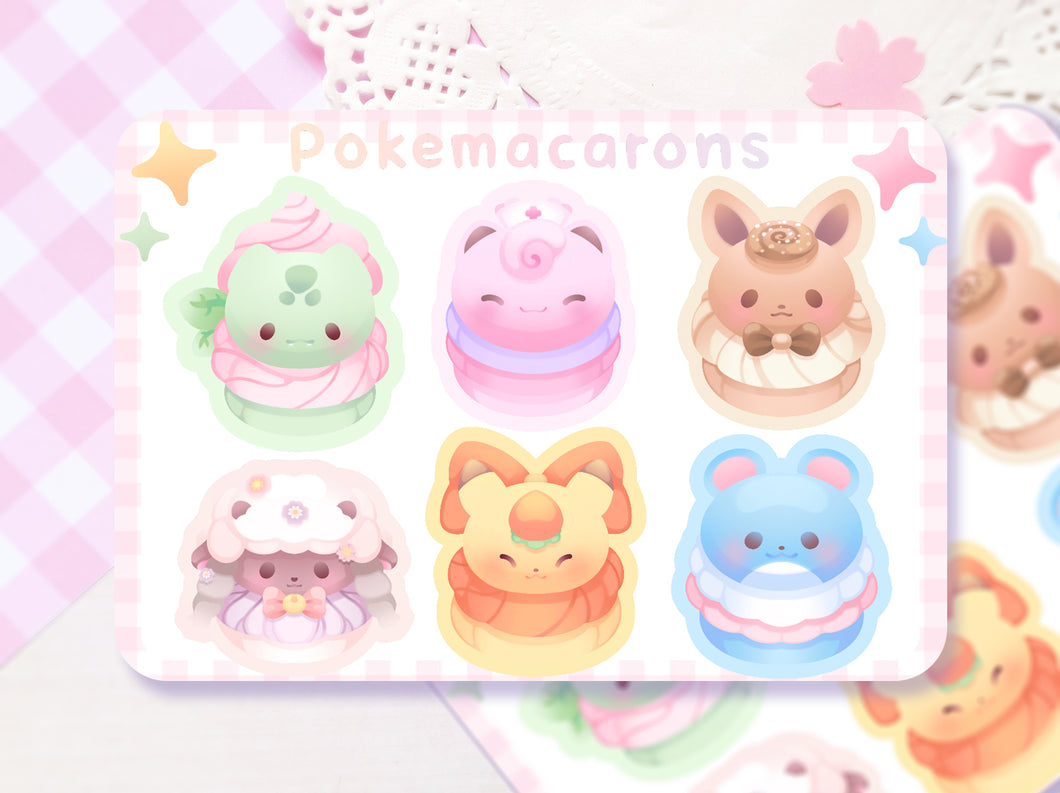 ♡ Pokemacarons Set 2 ♡ Pokemon Stickers ♡