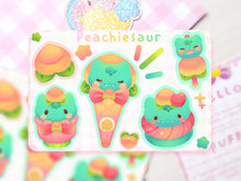 Load image into Gallery viewer, Peachiesaur ♡ Pokémon Stickers
