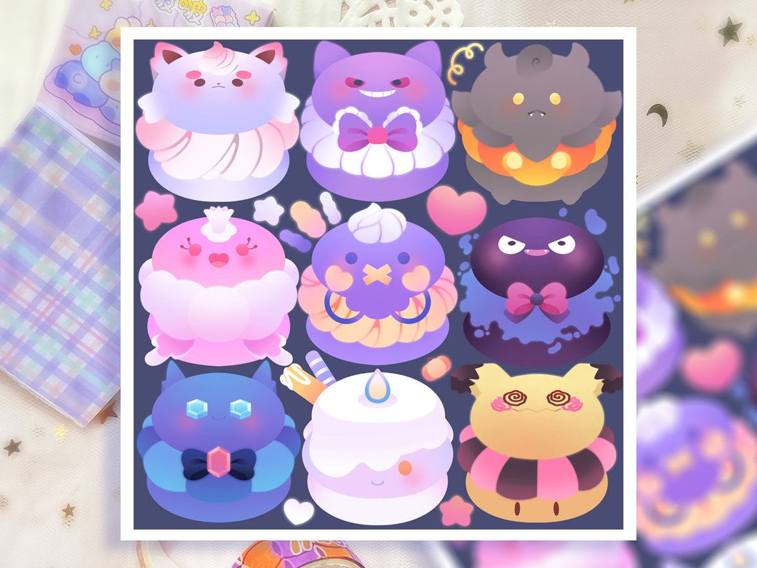 Ghost Macarons ♡ Pokemon Print ♡ Halloween Edition