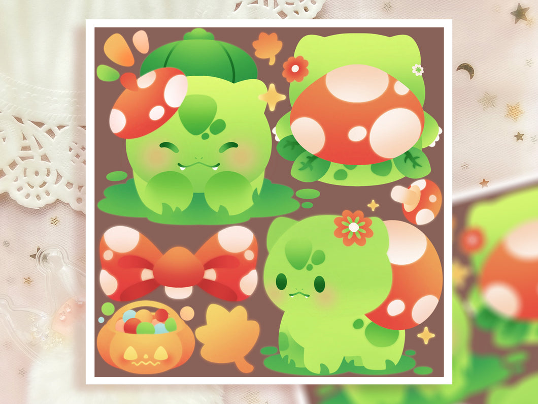 Mushroomsaur ♡ Pokemon Print ♡ Halloween Edition