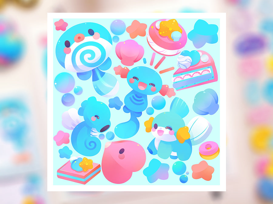 ♡ Water Friends Print ♡